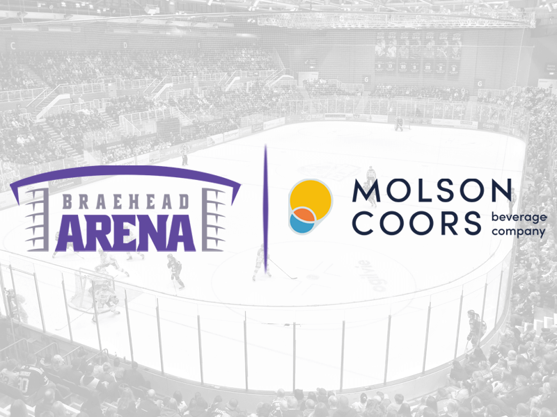 Braehead Arena and Coors logos