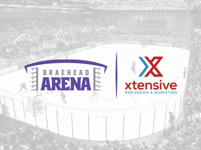 Braehead Arena and Xtensive logos